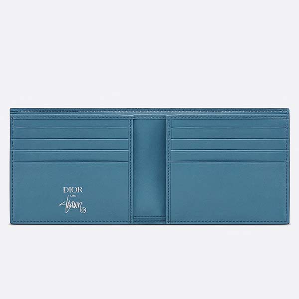 ディオール ステューシー 財布 21AW 新作 シグネチャー 二つ折りウォレット2PUBH027YZS H00E