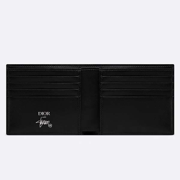 ディオール ステューシー 財布 21AW 新作 シグネチャー 二つ折りウォレット2PUBH027YZS H00E