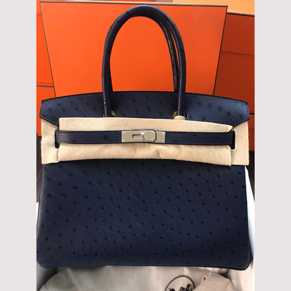 エルメス★(入手不可能.顧客のみの特権)Birkinオーストリッチ30cmスーパーコピー ハンドバッグ