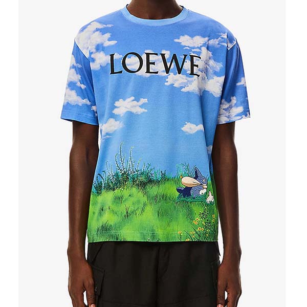 ロエベ×となりのトトロ ランドスケープ トトロ Tシャツ偽物