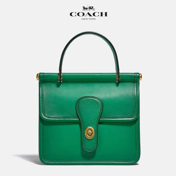 コーチ ☆国内発送☆ ウィリス トップ ハンドル 18 (Green)