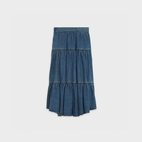 セリーヌお気に入り♪◇プレーリー Long Skirt◇ スカート/デニム 偽物