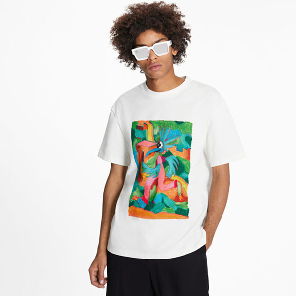 ルイヴィトン☆LV メン コットンTシャツ 偽物 1A8P0W
