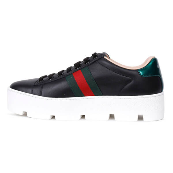 ★グッチ★Ace embroidered platform sneaker★