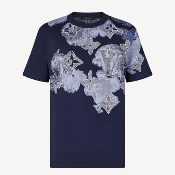 【ルイヴィトン】Tシャツ ウォーターカラー モノグラム 半袖 1A8QWG