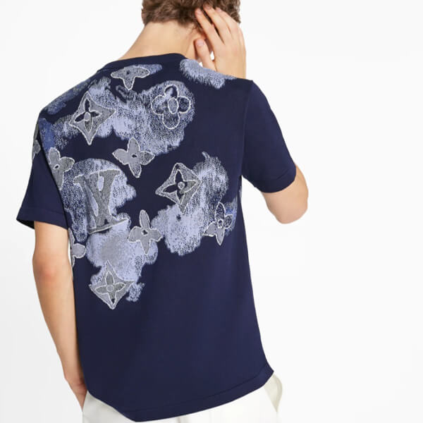 【ルイヴィトン】Tシャツ ウォーターカラー モノグラム 半袖 1A8QWG