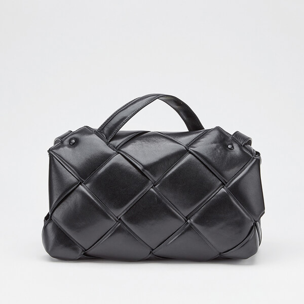 ボッテガヴェネタ シャイニーナッパレザー トップハンドルバッグ632647VCQR18803