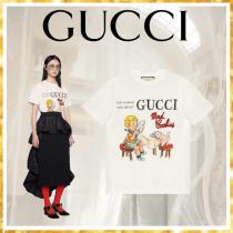 新作 グッチ "Mad Cookies" プリント Tシャツ 偽物 580762 XJCYN 9095