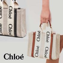 クロエ☆SMALL WOODY TOTE BAG☆スモールトートバッグ CHC21US385E6...