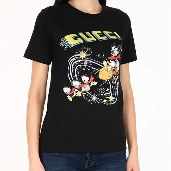 グッチ DISNEY x GUCCI ドナルドダック Tシャツ 偽物 644671XJDBD1043