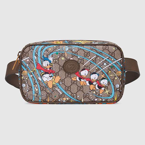 グッチ x DISNEY ドナルドダック プリント ベルトバッグ 602695 2O4AT 8679