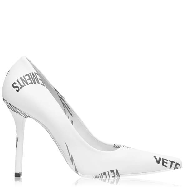 残少 VETEMENTS ヴェトモン ロゴピンヒール コピー  105 LD94