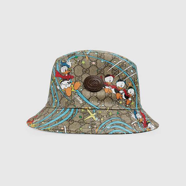Disney x グッチスプリーム キャンバス フェドラハット偽物 648844 4HACS 8465
