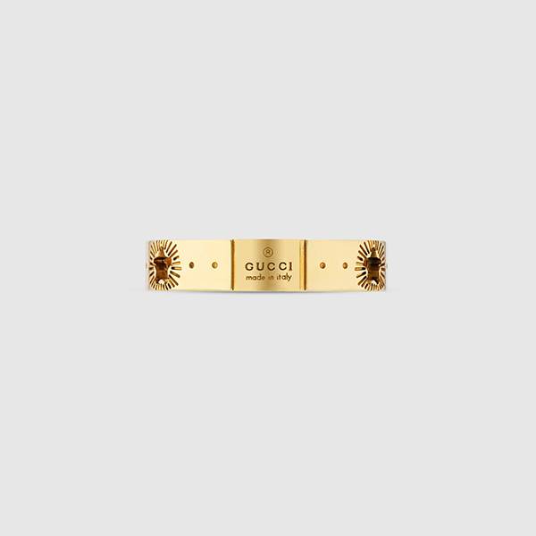 グッチ アイコン スター イエローゴールド リング  607339 J8500 8000