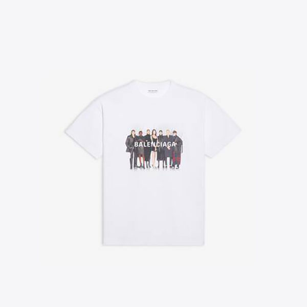 【バレンシアガ】ミディアムフィットTシャツ偽物612965TIV479000