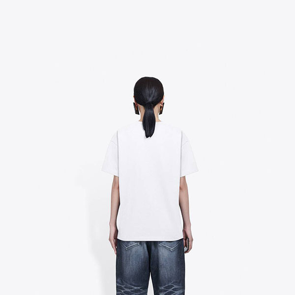 【バレンシアガ】ミディアムフィットTシャツ偽物612965TIV479000