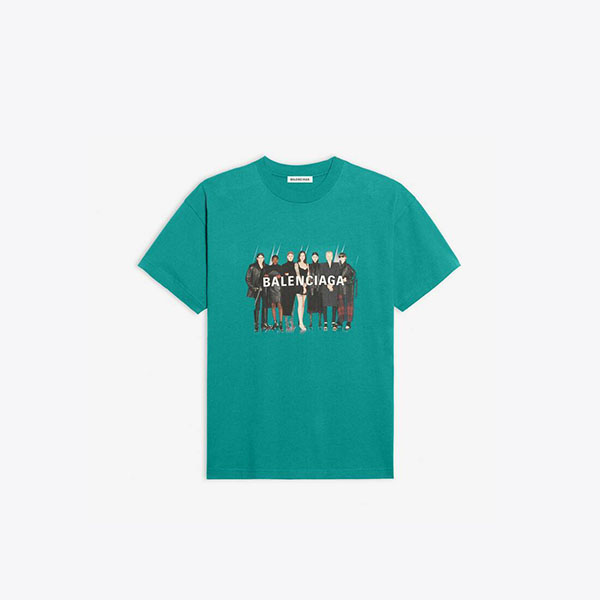 【バレンシアガ】ミディアムフィットTシャツ偽物612965TIV479000