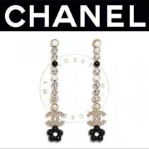シャネル ピアス 偽物 ドロップ CC ロゴ 花 クリスタル AB6031 B05316 NB908