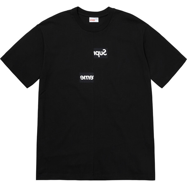 シュプリーム Tシャツ 偽物 コム デ ギャルソン Tシャツ スプリットボックス ホワイト