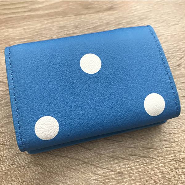 バレンシアガ☆ドットプリントPapierウォレット偽物☆391446 0ID4N 4969