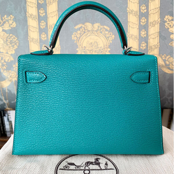 エルメス 幻のバイカラー ケリーミニ 2 vert verone / zanzibar S H079148CK AL