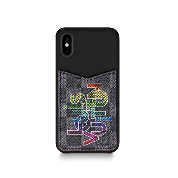 ☆ルイヴィトン☆ヴァージル☆IPHONE・バンパー XS☆レザーケース偽物☆N60310