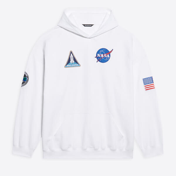 コラボ【バレンシアガ】× NASA スペース ロゴパーカーコピー