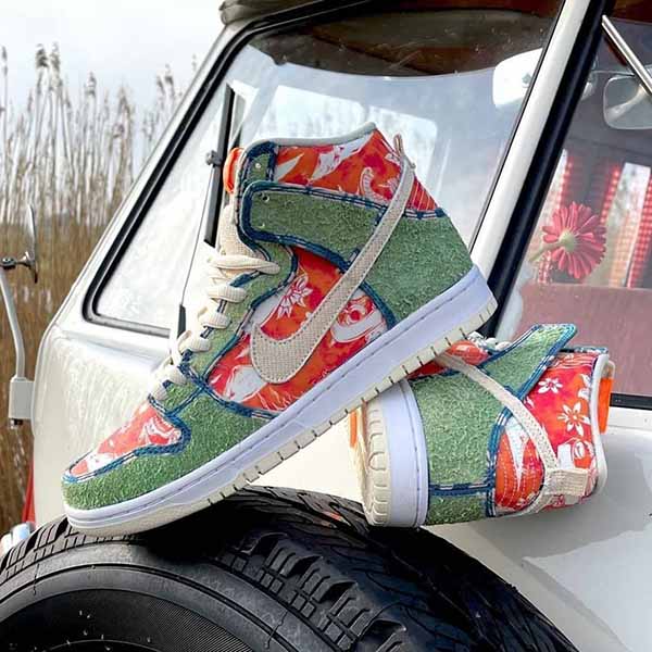 大人気＊ナイキ ダンク偽物SB Dunk High Hawaii＊CZ2232-300＊ハワイ花柄