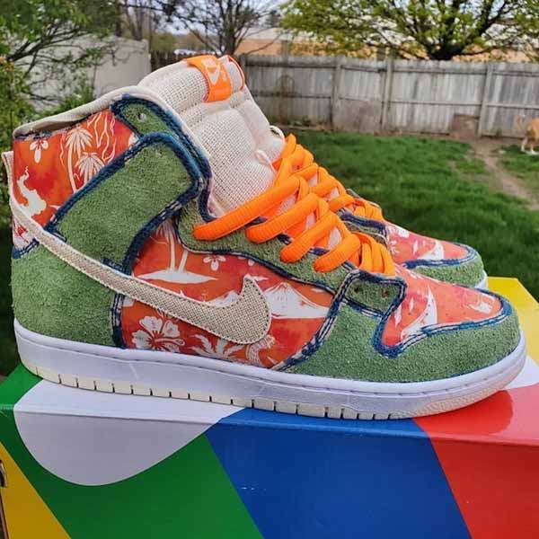 大人気＊ナイキ ダンク偽物SB Dunk High Hawaii＊CZ2232-300＊ハワイ花柄