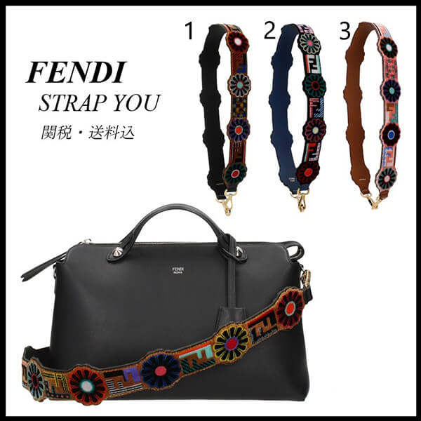 ＊フェンディ＊フラワー＆FFロゴ ショルダーストラップコピー関税/送料込