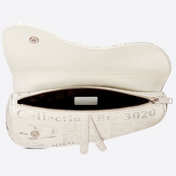 unisex【ディオール】モダン！ニュースペーパープリント偽物☆SADDLE POUCH 1ADPO093YWL_H51E