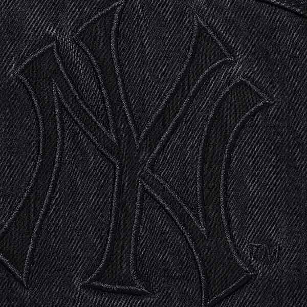 FW21 シュプリーム x ニューヨーク偽物 ヤンキース デニムトラッカージャケット ウォッシュド