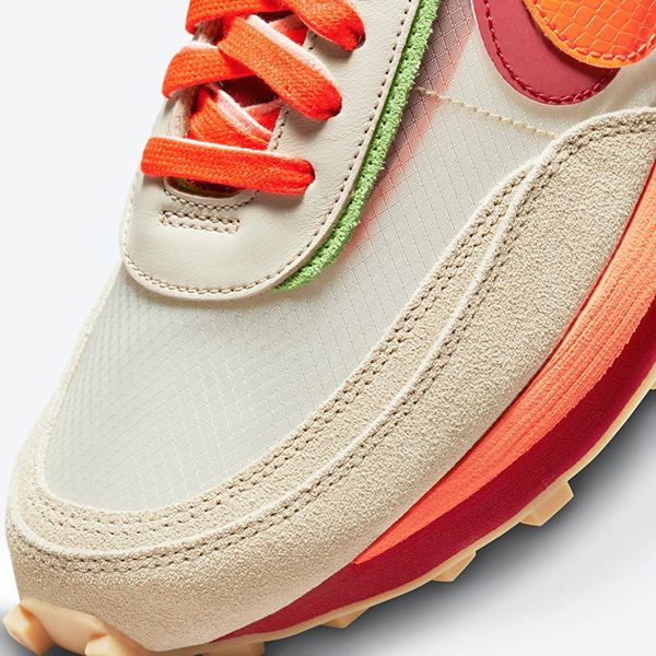 人気限定コラボ♪クロット x サカイ x ナイキ LD ワッフル ​偽物 オレンジ ブレイズ DH1347-100