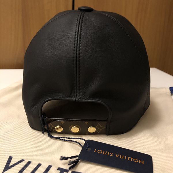 21AW人気★ルイヴィトン キャッププレイ 偽物 レザーキャップ★ 調整可能帽子 M76949