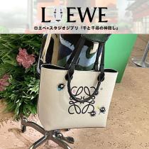 ロエベ×スタジオジブリ ススワタリ アナグラムトート 偽物 スモール (ジャカード＆カーフ)A7...