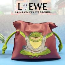 ロエベ×千と千尋の神隠し コピー アオガエル フラメンコクラッチ ミニ (ナパカーフ)A411F...