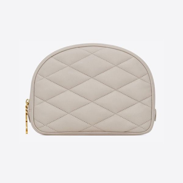 すぐ届く サンローラン コピー* YSL ステッチ チャーム付 コスメポーチ6699371EL011000