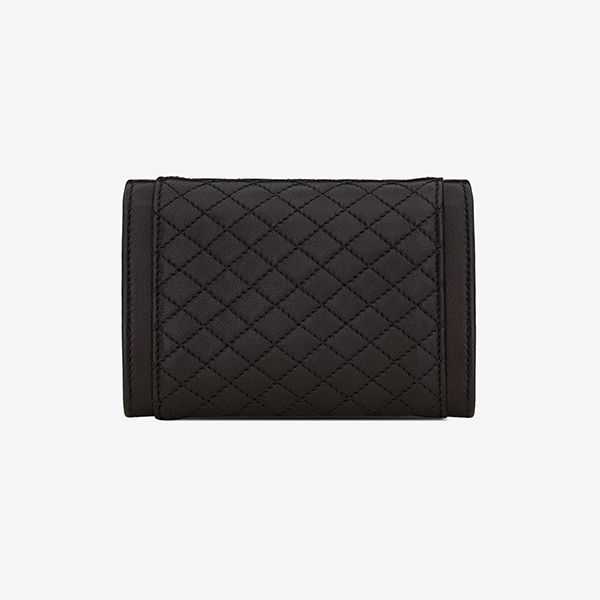 【サンローラン】キルティング 偽物 ウォレット 二つ折り ミニ財布 6920521EL071000