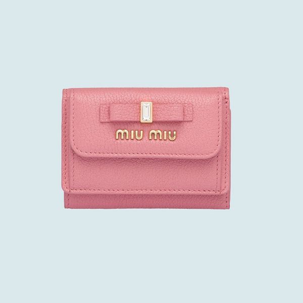 ＊ミュウミュウ＊マドラスレザー 財布 スーパーコピー♡リボンがキュート♡5MH021_2D7A_F0002