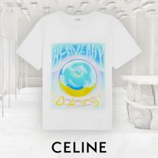 22SS限定 セリーヌ アーティストルーズTシャツ コピー コットン 2X66A671Q14ML