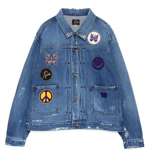 【Needles】Assorted Patches Jean Jacket デニム ジャケット 偽物