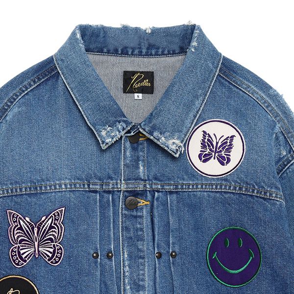 【Needles】Assorted Patches Jean Jacket デニム ジャケット 偽物