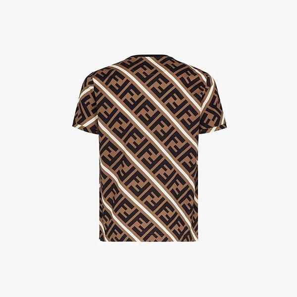 フェンディ FFモチーフ コットンジャージTシャツ コピー FY0894A7A8F13J8