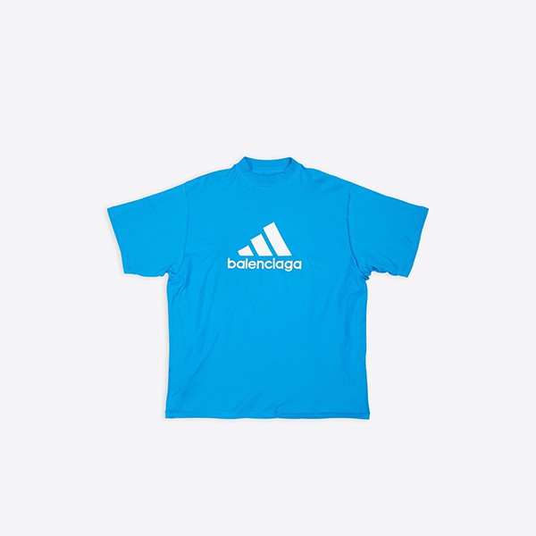 お洒落に♪ バレンシアガ×アディダス 偽物コラボ オーバーサイズTシャツ 731769TNVP34024