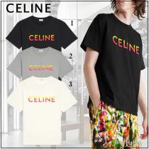 すぐ届く国内発 セリーヌ グラデーション ロゴ ルーズ Tシャツ コピー 2X10B671Q.3...