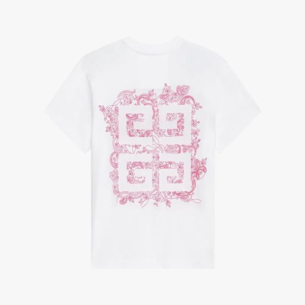 ジバンシィ スーパーコピー 刺繍入りジャージー Tシャツ 2色 BW707Z3ZAB-001
