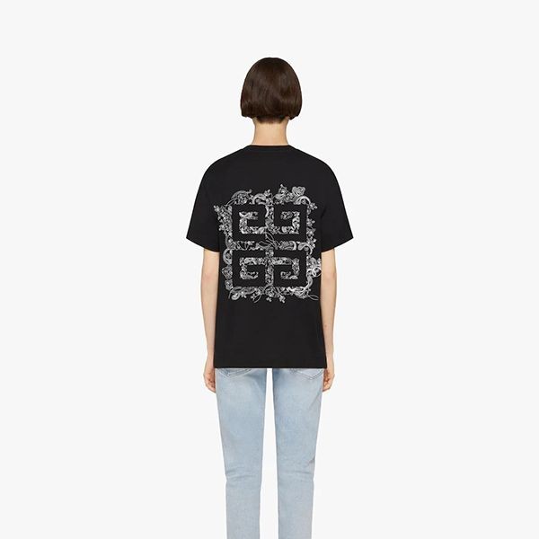 ジバンシィ スーパーコピー 刺繍入りジャージー Tシャツ 2色 BW707Z3ZAB-001