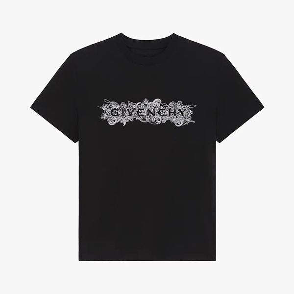 ジバンシィ スーパーコピー 刺繍入りジャージー Tシャツ 2色 BW707Z3ZAB-001