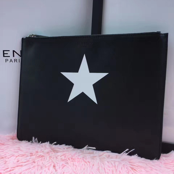 ジバンシィスーパーコピー GIVENCHY クラッチバッグ 6072541スタープリント ミディアム カーフレザー