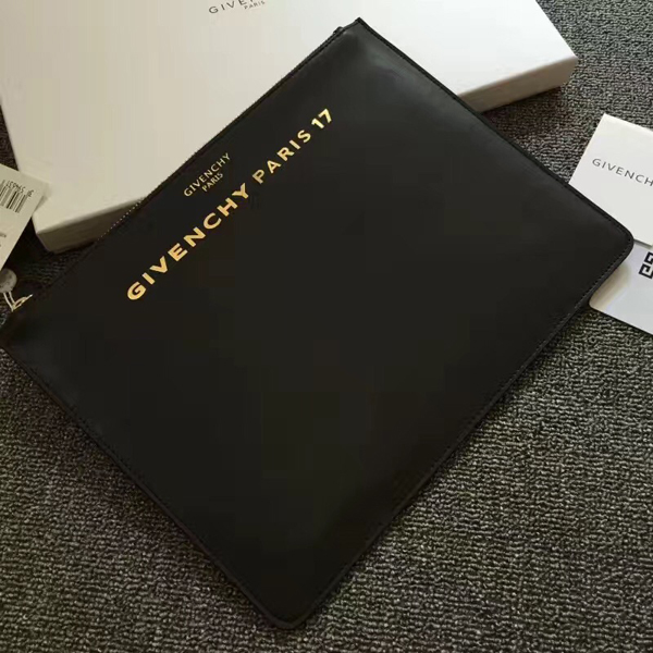 ジバンシィスーパーコピー GIVENCHY クラッチバッグ PARIS 17 レザー ロゴクラッチバッグ